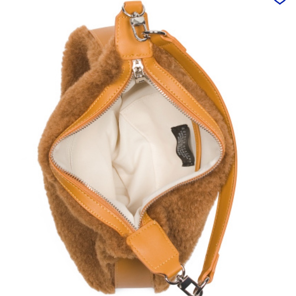 8 Other Reasons Chocolate Faux Shearling Shoulder Bag - Picture 2 of 12